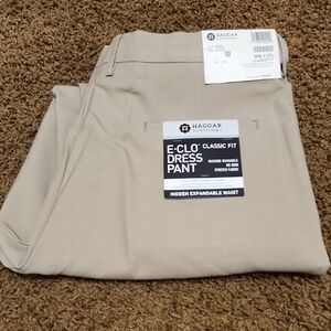COPY - Haggar Clothing | Men's Classic Fit E-CLO Dress Pants - Beige | 36x32